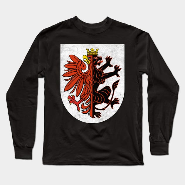 Kuyavian-Pomeranian Voivodeship / Poland Vintage Look Design Long Sleeve T-Shirt by DankFutura